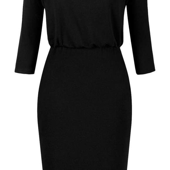 NWT Moyabo Women's 3/4 Sleeve dress with pockets SZ XL - Picture 2 of 11